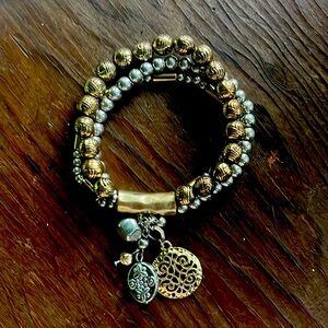 Two-Toned Stretch Bracelet